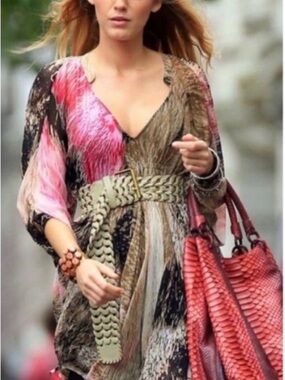 Diane Von Furstenburg Fleurette batwing dress